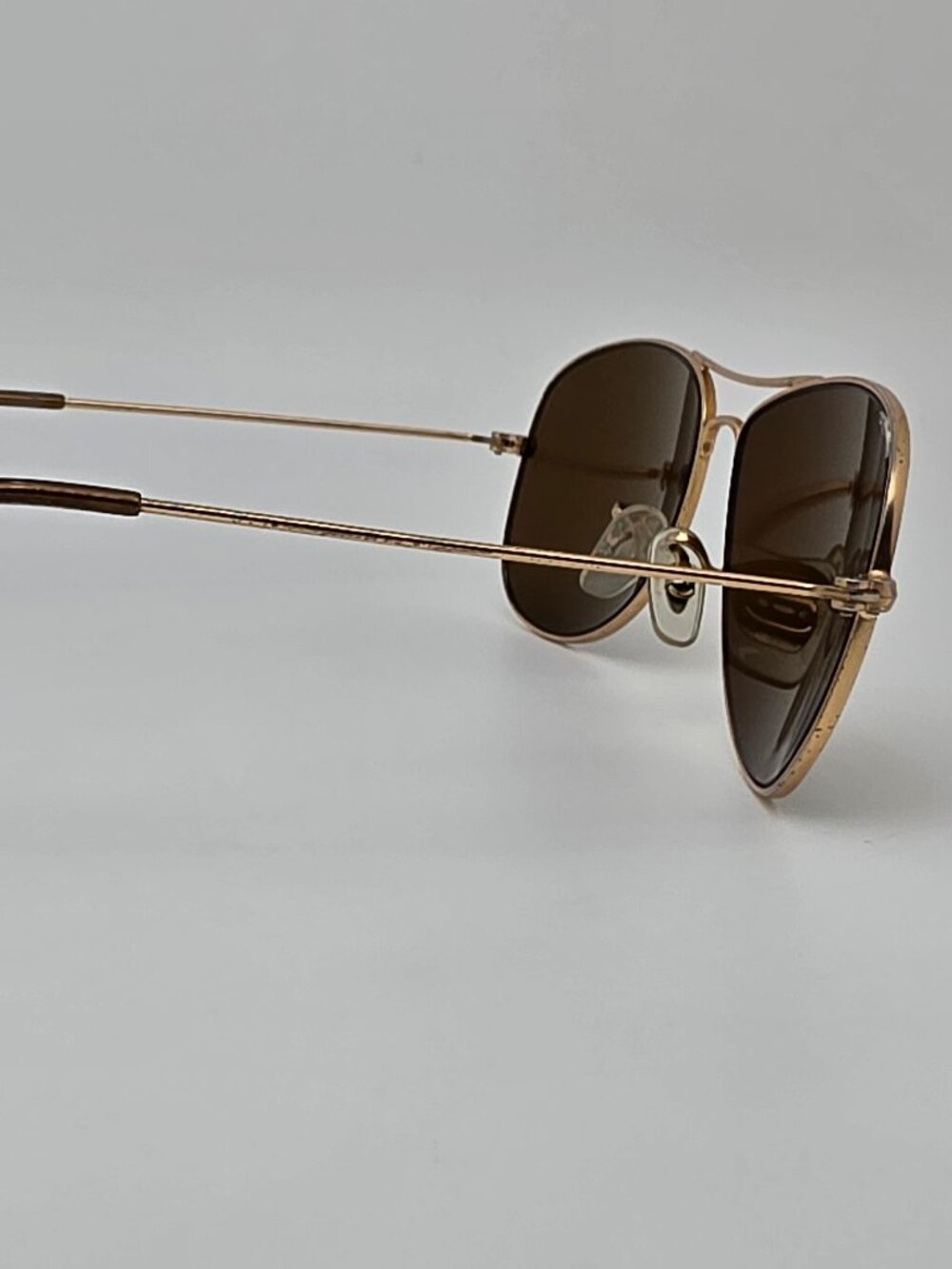 Ray-Ban RB3362 Cockpit Gold Frame Polarized Brown B-15 Lens Aviator Sunglasses - Picture 5 of 16